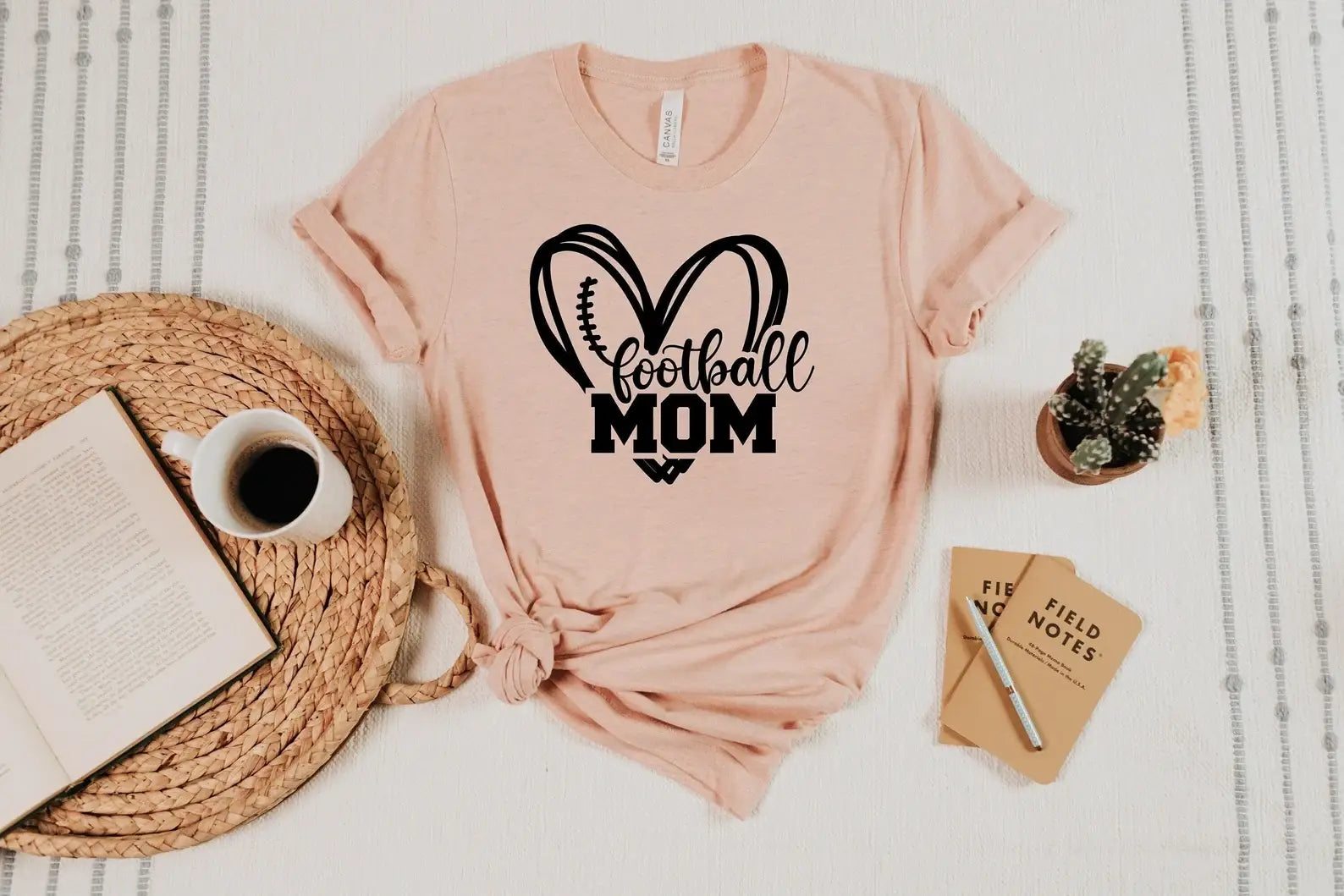 Football Mom Heart T-Shirt Hoodie, Sweatshirt | PodTeesHub.com