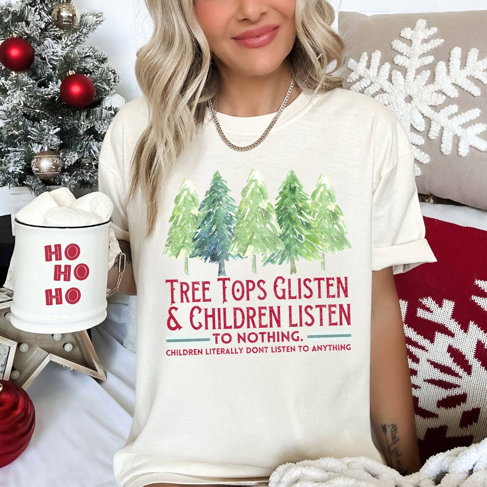 Tree Tops Glisten, Funny, Teacher, Christmas Carol, Tshirt Hoodie, Sweatshirt | PodTeesHub.com