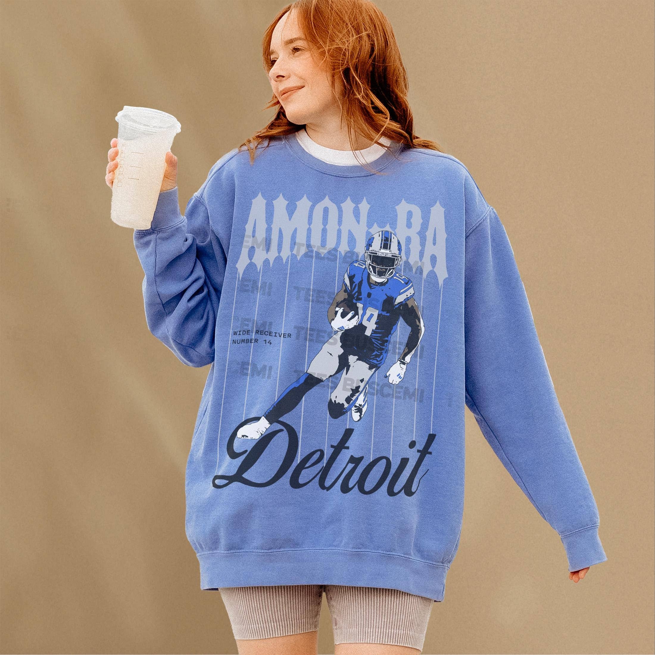 Amon-Ra St. Brown Unisex Detroit Football Sweatshirt T-Shirts, Hoodie | PodTeesHub.com