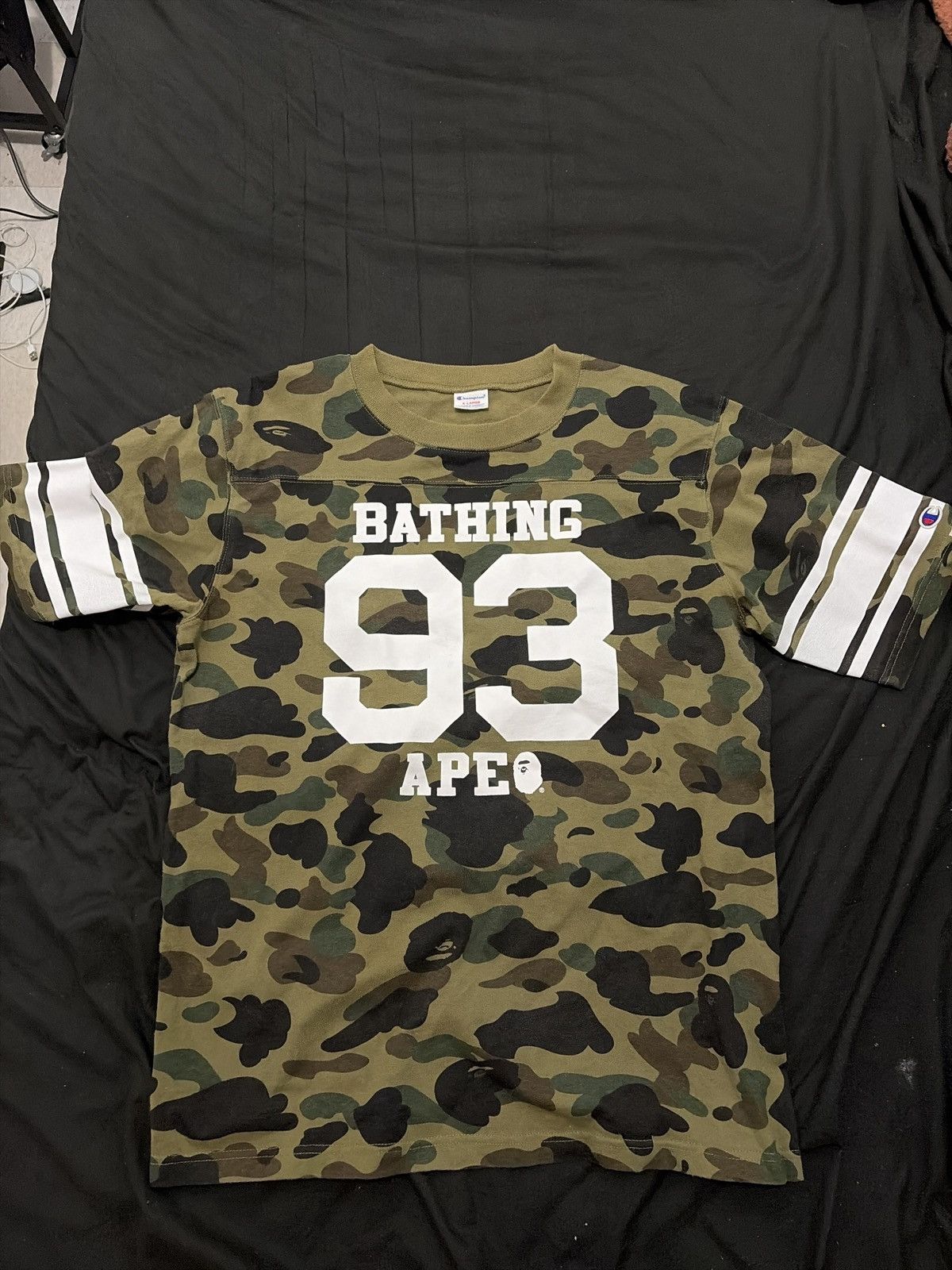 Champion Bape 93 Jersey Tee Hoodie, Sweatshirt | PodTeesHub.com