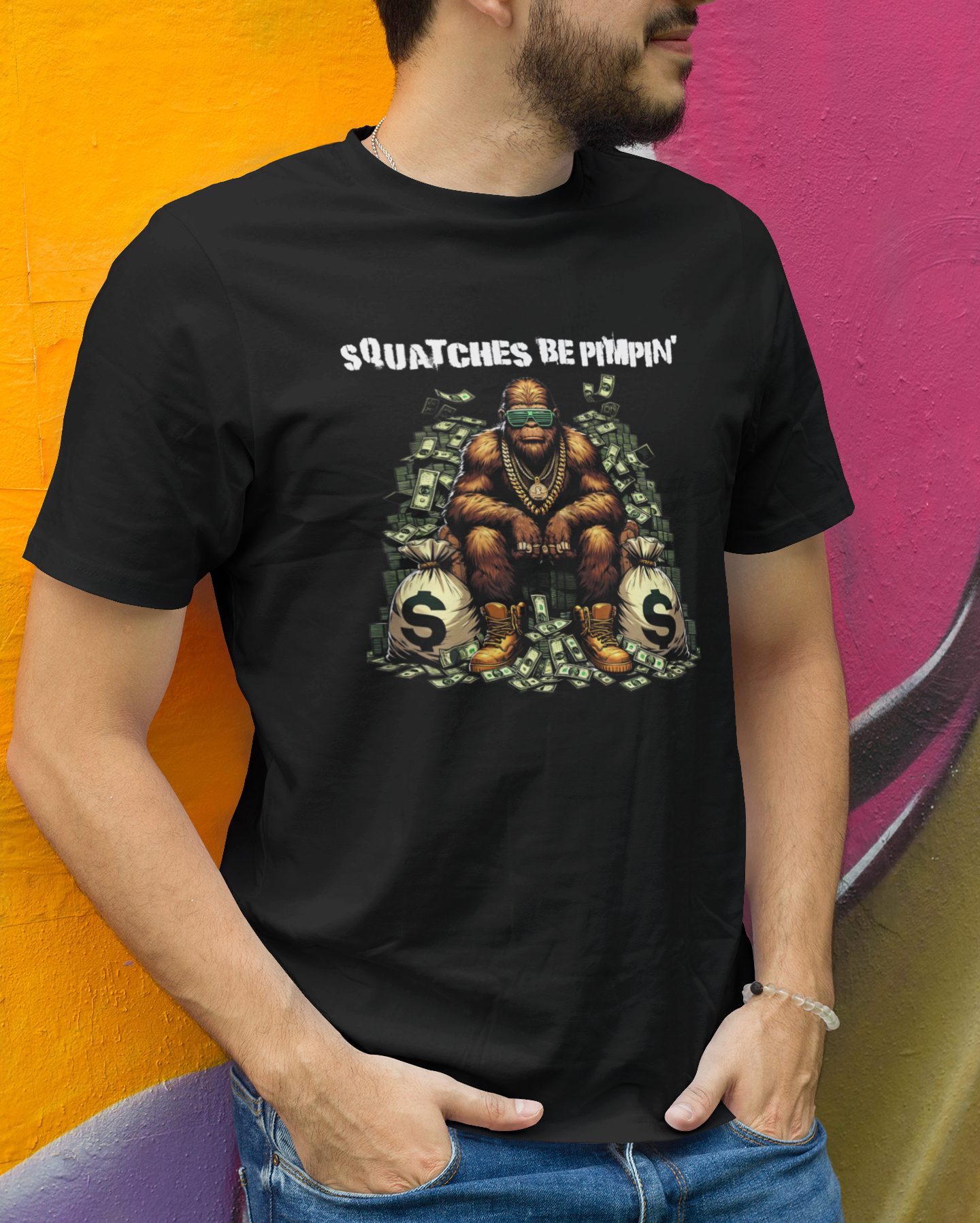 Squatches Be Pimpin' - Tshirt - Sweatshirt - Hoodie | PodTeesHub.com