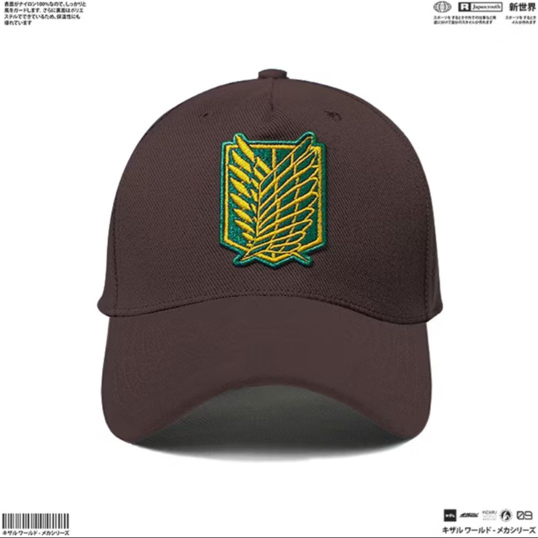Japanese Brand Attack On Titans Brown Cap T-Shirts, Hoodie, Sweatshirt | PodTeesHub.com