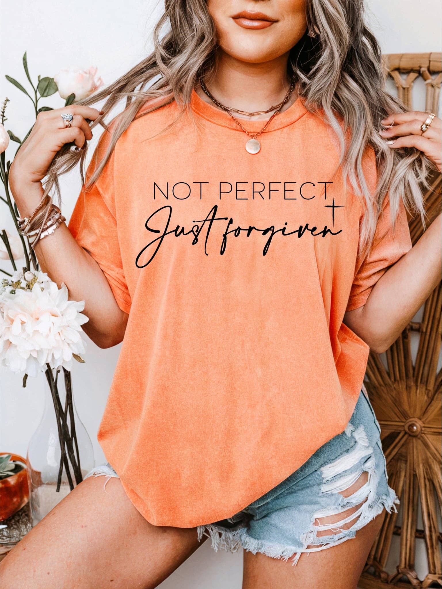 New Christian Not Perfect Forgiven Weekly $9 T Graphic Tee Hoodie, Sweatshirt | PodTeesHub.com