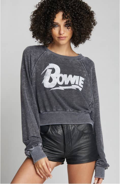 301577 - 228 Bowie Bold Long Sleeve Crop Sweatshirt T-Shirts, Hoodie | PodTeesHub.com