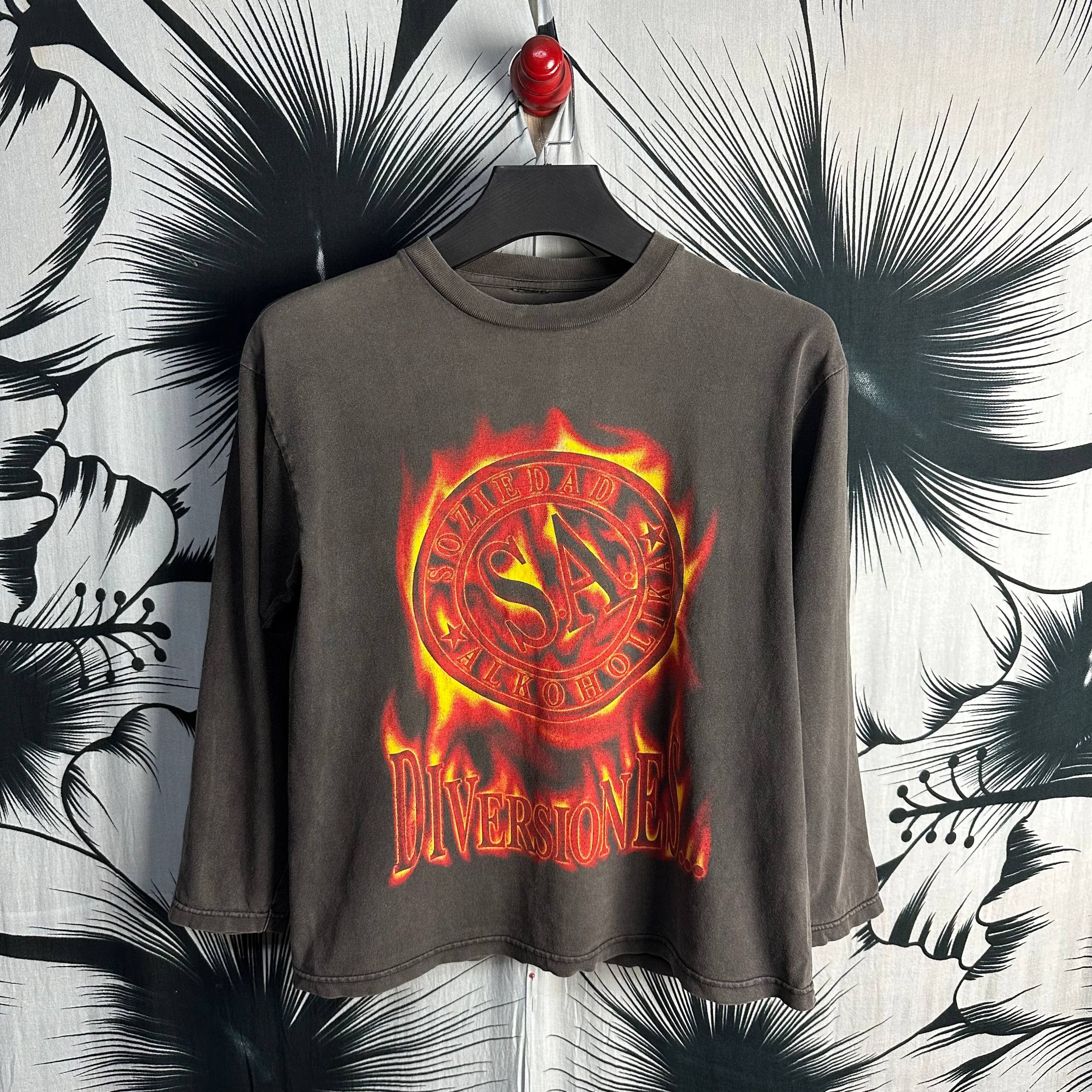 Band Tees Vintage 90s Soziedad Alkoholika Thrash Punk Metal Band Tee Hoodie, Sweatshirt | PodTeesHub.com