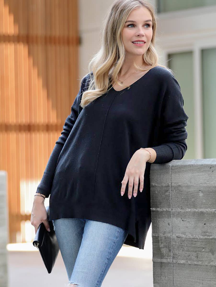 1231 Premium Yarn Loose Fit Sweater w/ Side Slit SI-24853 T-Shirts, Hoodie, Sweatshirt | PodTeesHub.com