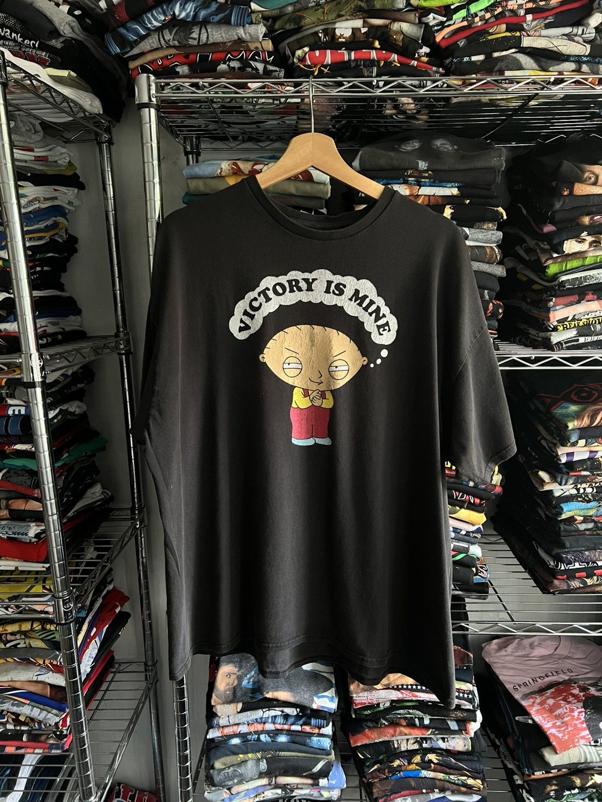 Other 2000s Family Guy Stewie Victory Is Mine Promo Cartoon Tee Hoodie, Sweatshirt | PodTeesHub.com