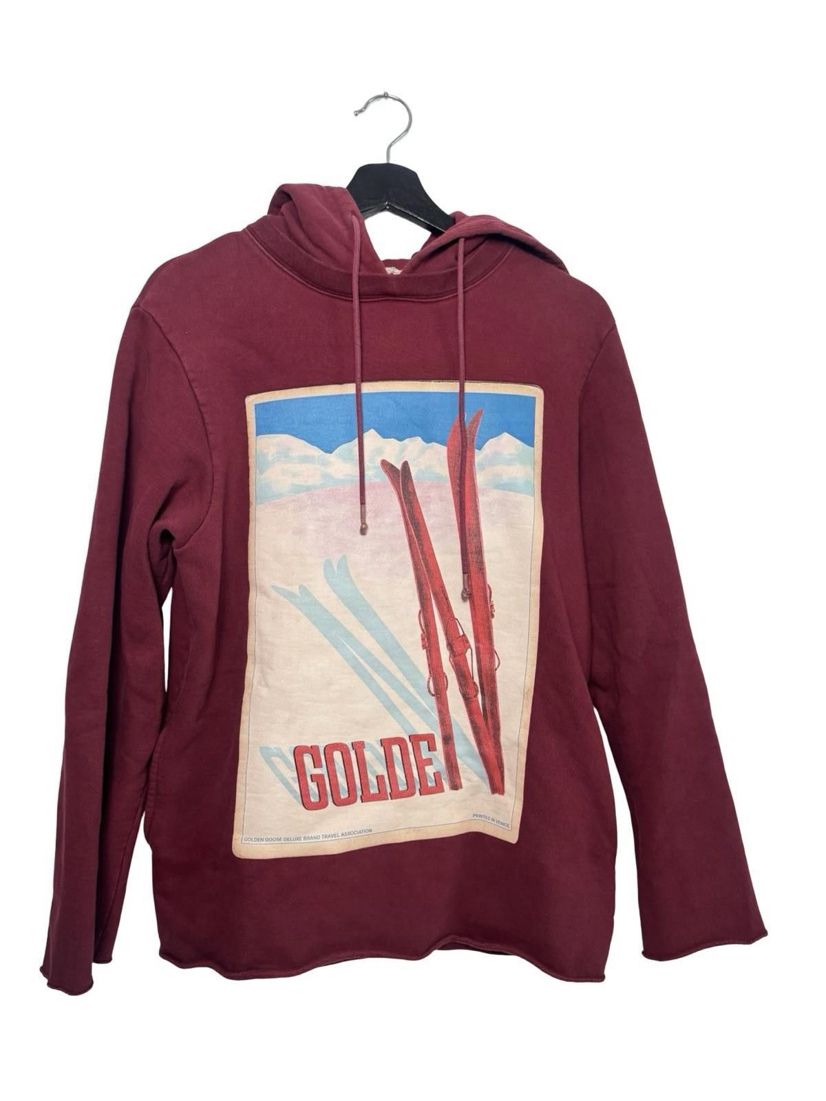 Other Golden Goose Ski Poster Burgundy Sz S T-Shirts, Hoodie, Sweatshirt