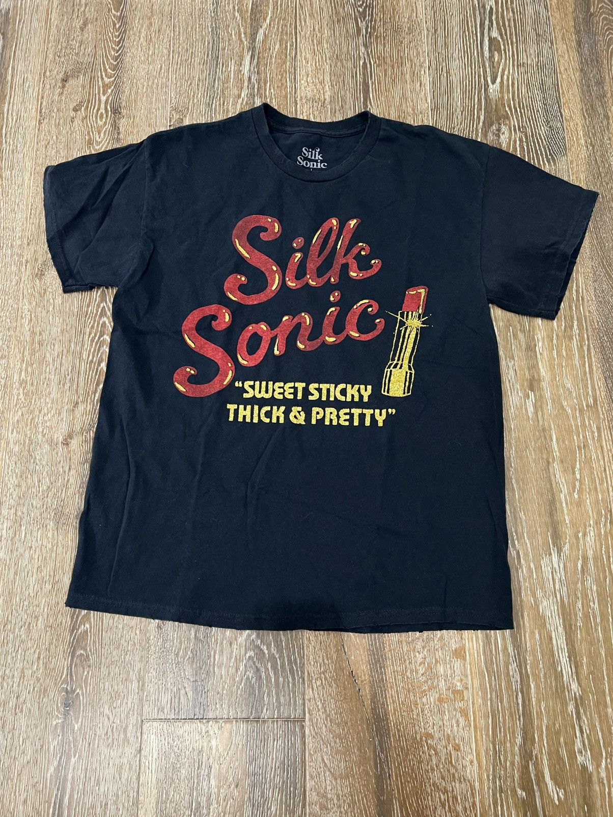 Band Tees Silk Sonic Sweet Sticky Thick Pretty Tee Hoodie, Sweatshirt | PodTeesHub.com