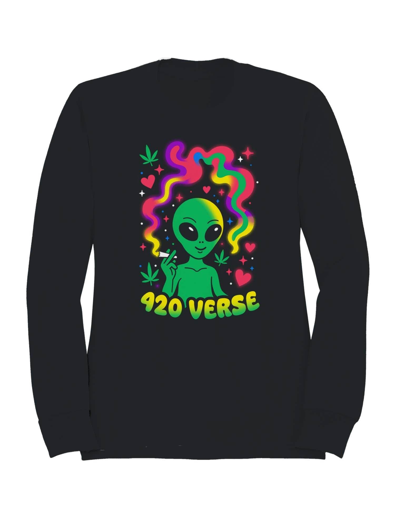 420 Verse Alien Art Design Women's Sweatshirt T-Shirts, Hoodie | PodTeesHub.com