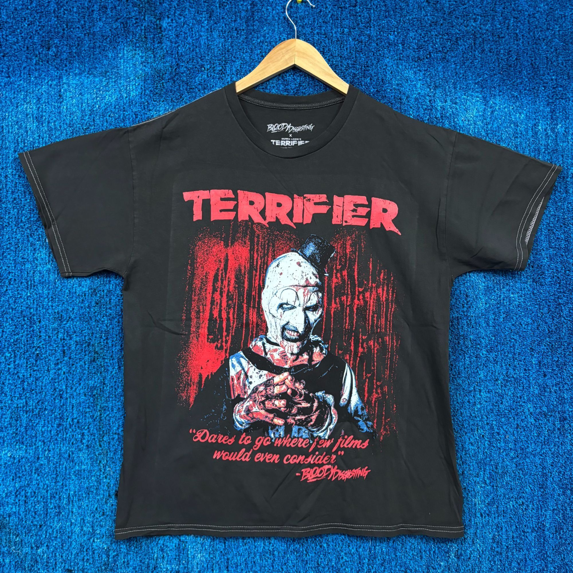 Terrifier Art The Clown Horror Tee M Hoodie, Sweatshirt | PodTeesHub.com