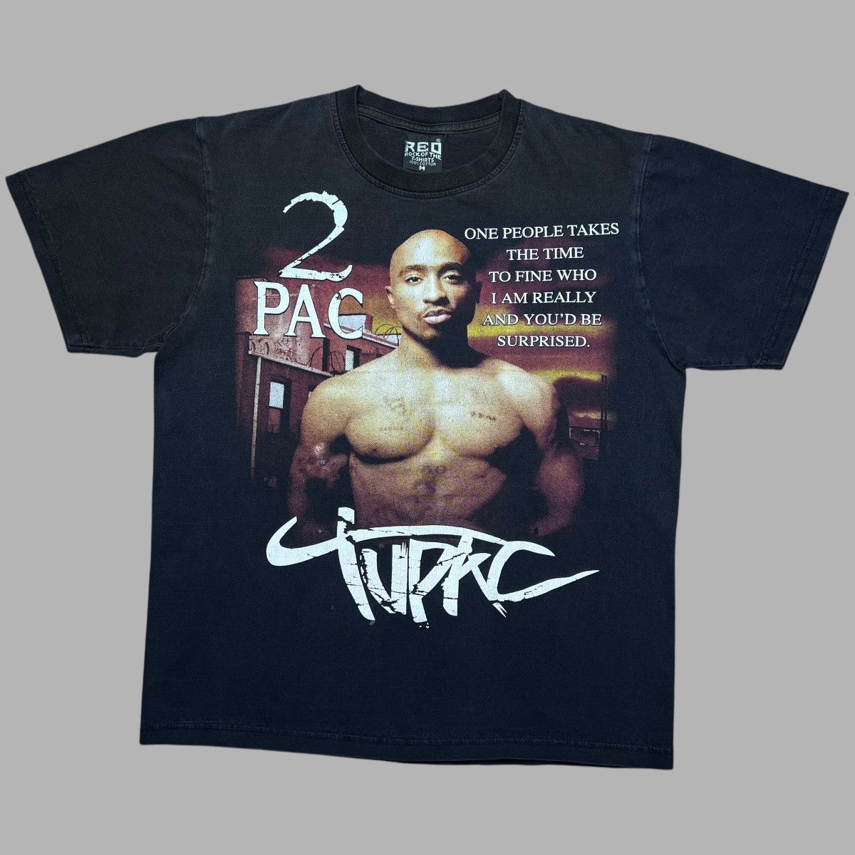Vintage Vtg 2000s Tupac Shakur 2pac Rap Tee Double Sided Graphic Tee Hoodie, Sweatshirt | PodTeesHub.com
