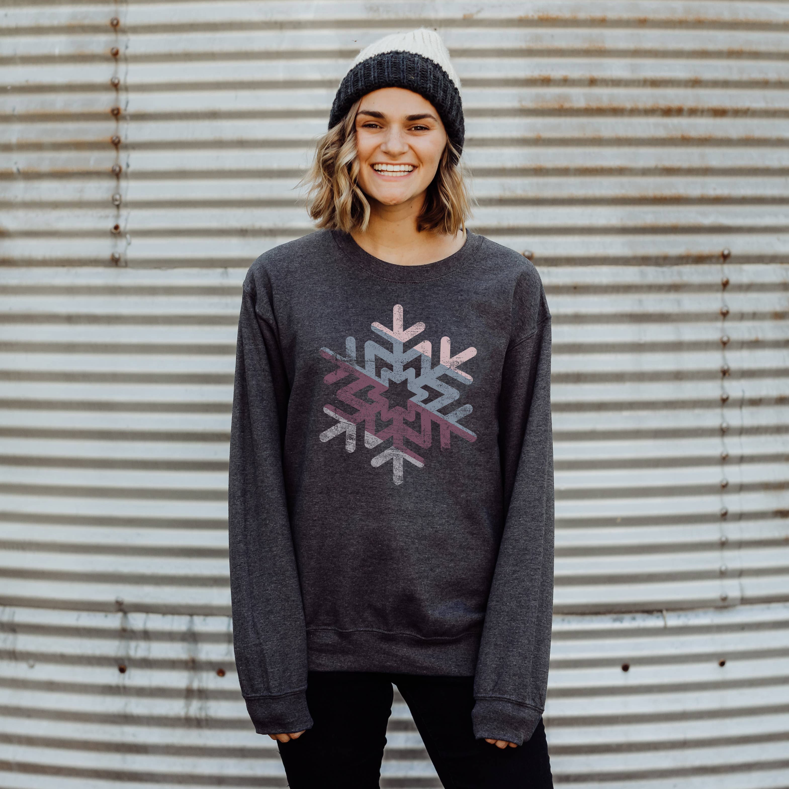 Winter Snowflake Crewneck Sweatshirt | Christmas | S-2XL T-Shirts, Hoodie | PodTeesHub.com