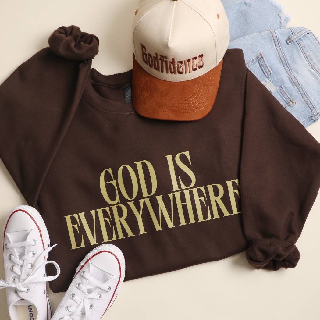 God Is Everywhere Heavyweight Fleece Sweatshirt T-Shirts, Hoodie | PodTeesHub.com