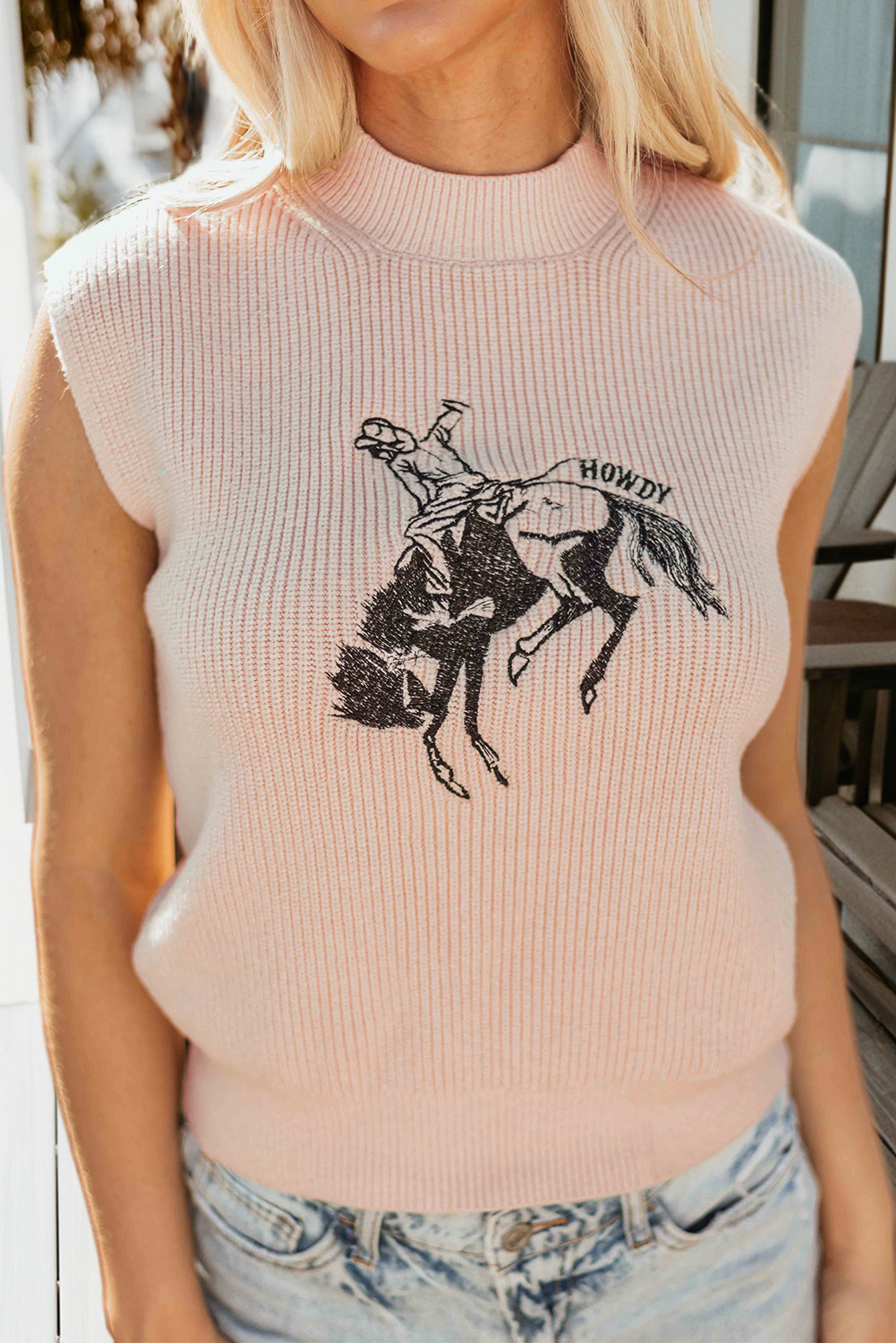 Howdy Rodeo Cowboy Graphic Short Sleeve Sweater (S-Xl) T-Shirts, Hoodie, Sweatshirt | PodTeesHub.com
