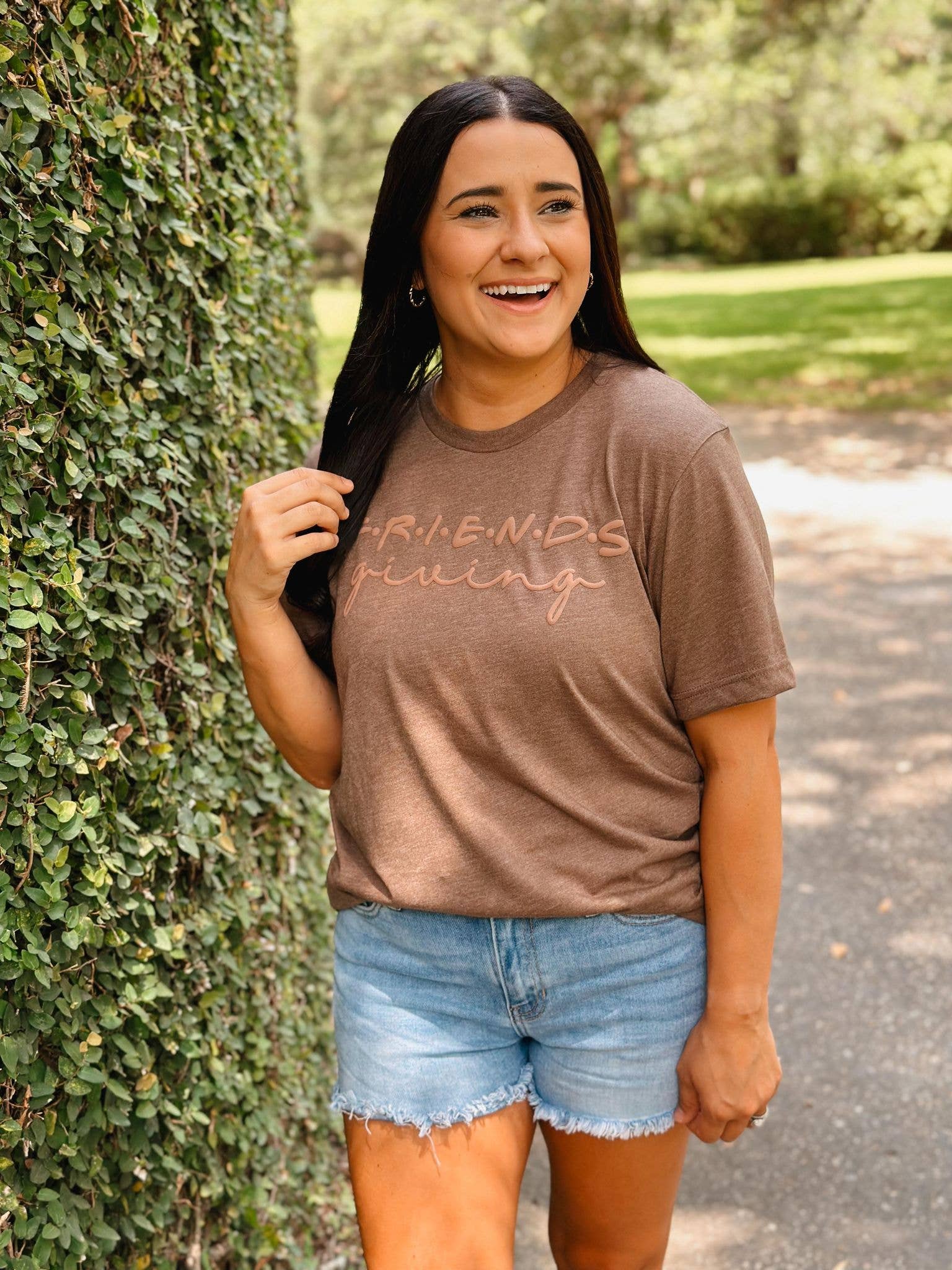Friends Giving Puff Tee Hoodie, Sweatshirt | PodTeesHub.com