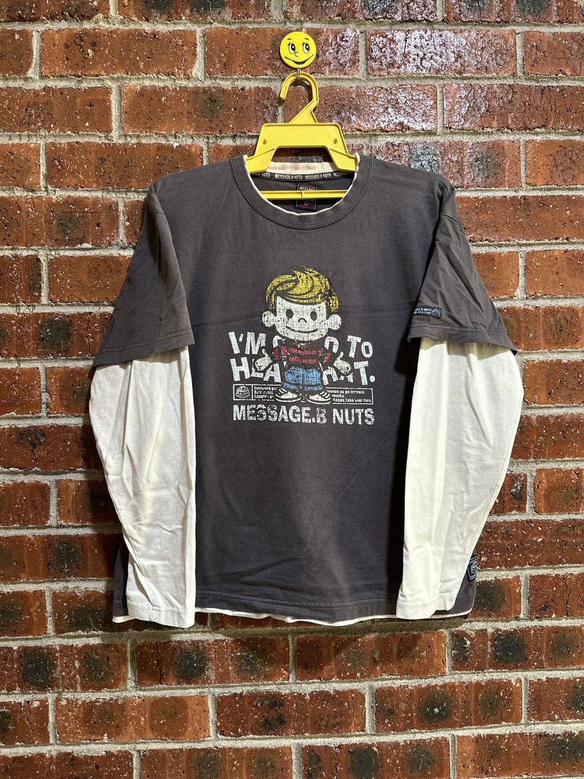 Vintage Grunge Message B Nuts Sun Faded Tee Hoodie, Sweatshirt | PodTeesHub.com