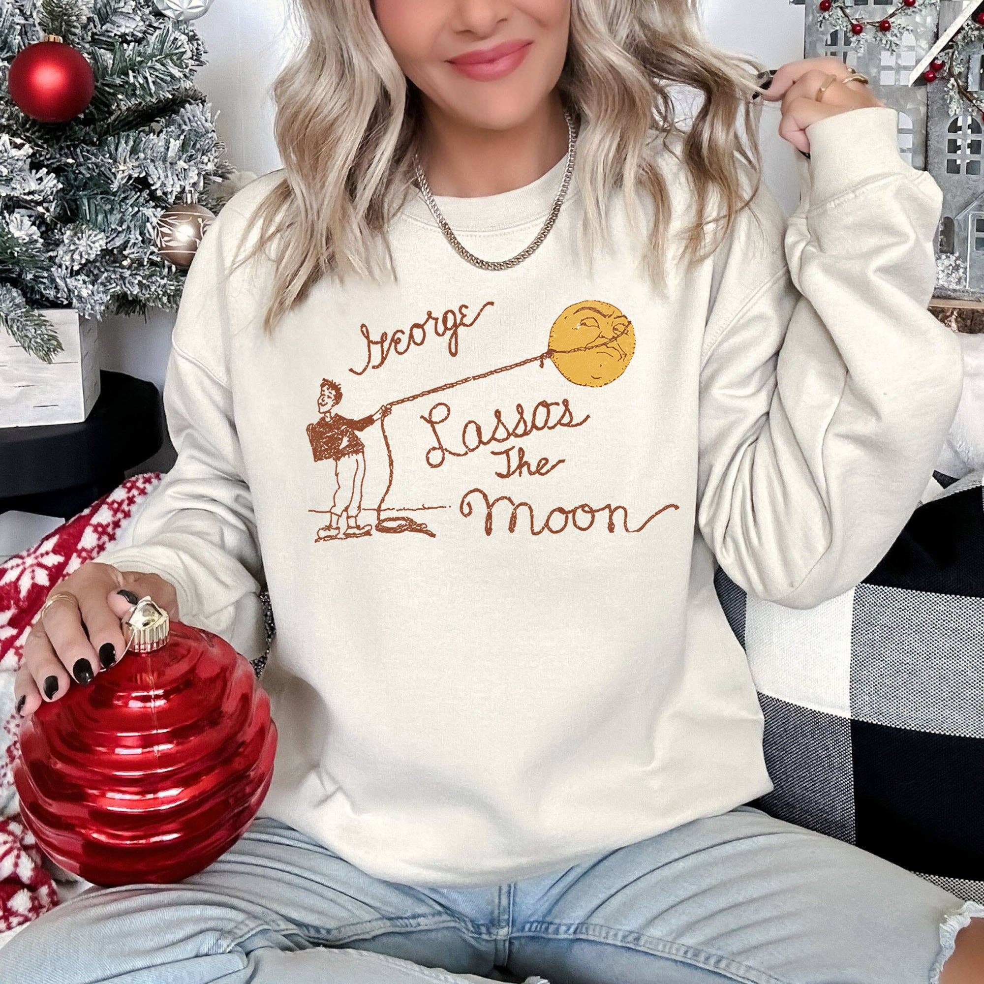 George Lassos the Moon Sweatshirt T-Shirts, Hoodie | PodTeesHub.com