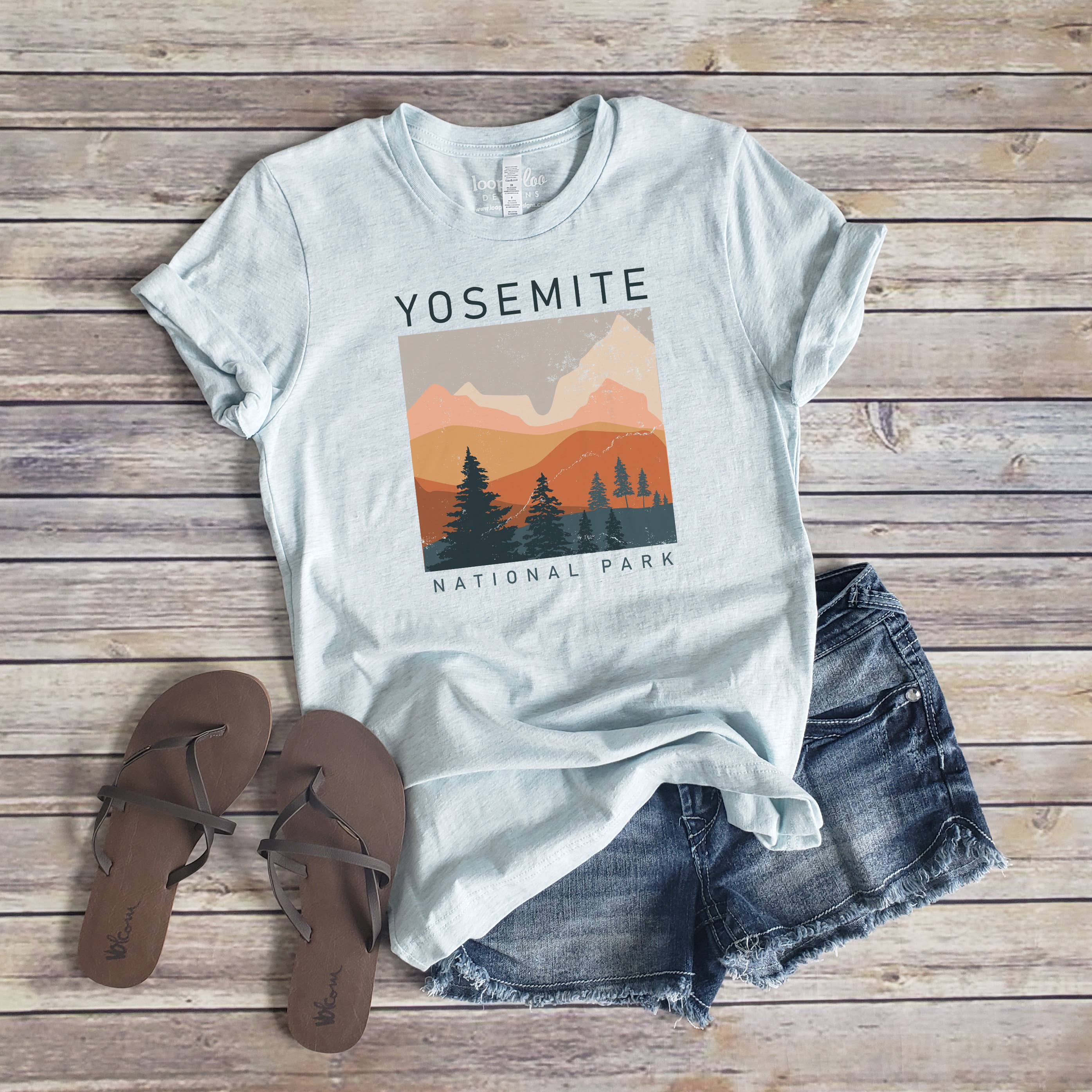 Yosemite Tee | National Parks | Sizes XS-2XL Hoodie, Sweatshirt | PodTeesHub.com