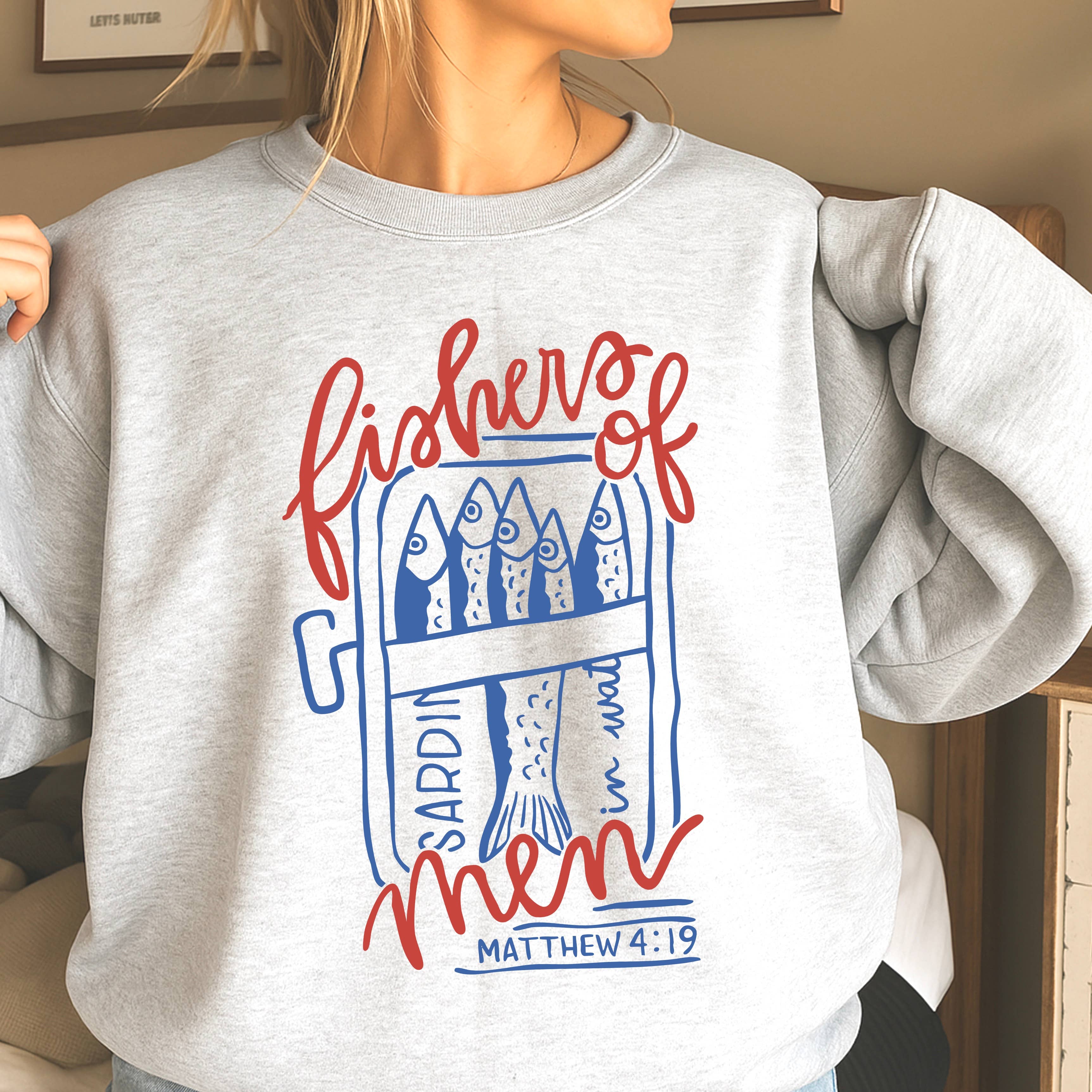 Fishers of Men Christian Sweatshirt | Gildan Brand T-Shirts, Hoodie | PodTeesHub.com