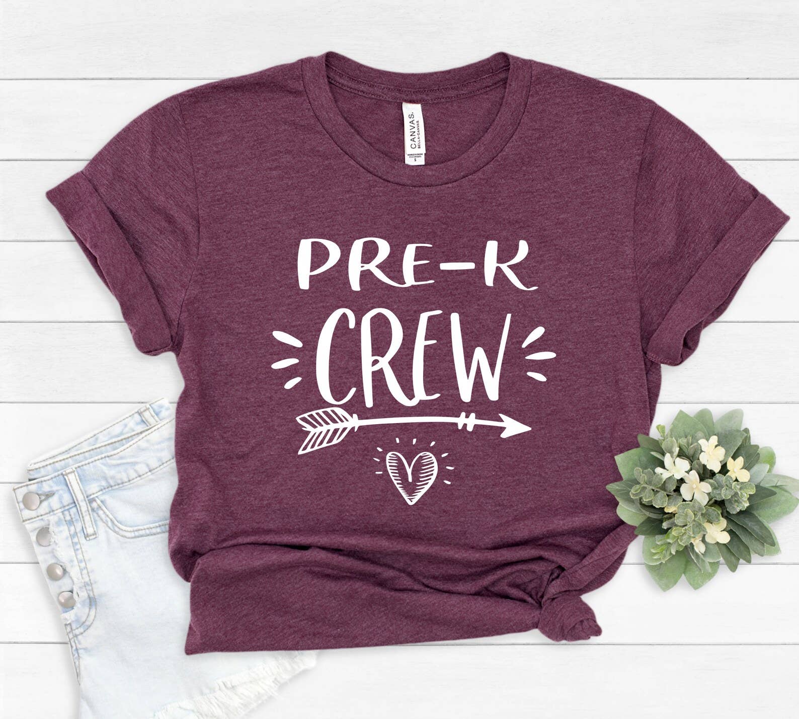 Pre-K Crew T-Shirt Hoodie, Sweatshirt | PodTeesHub.com