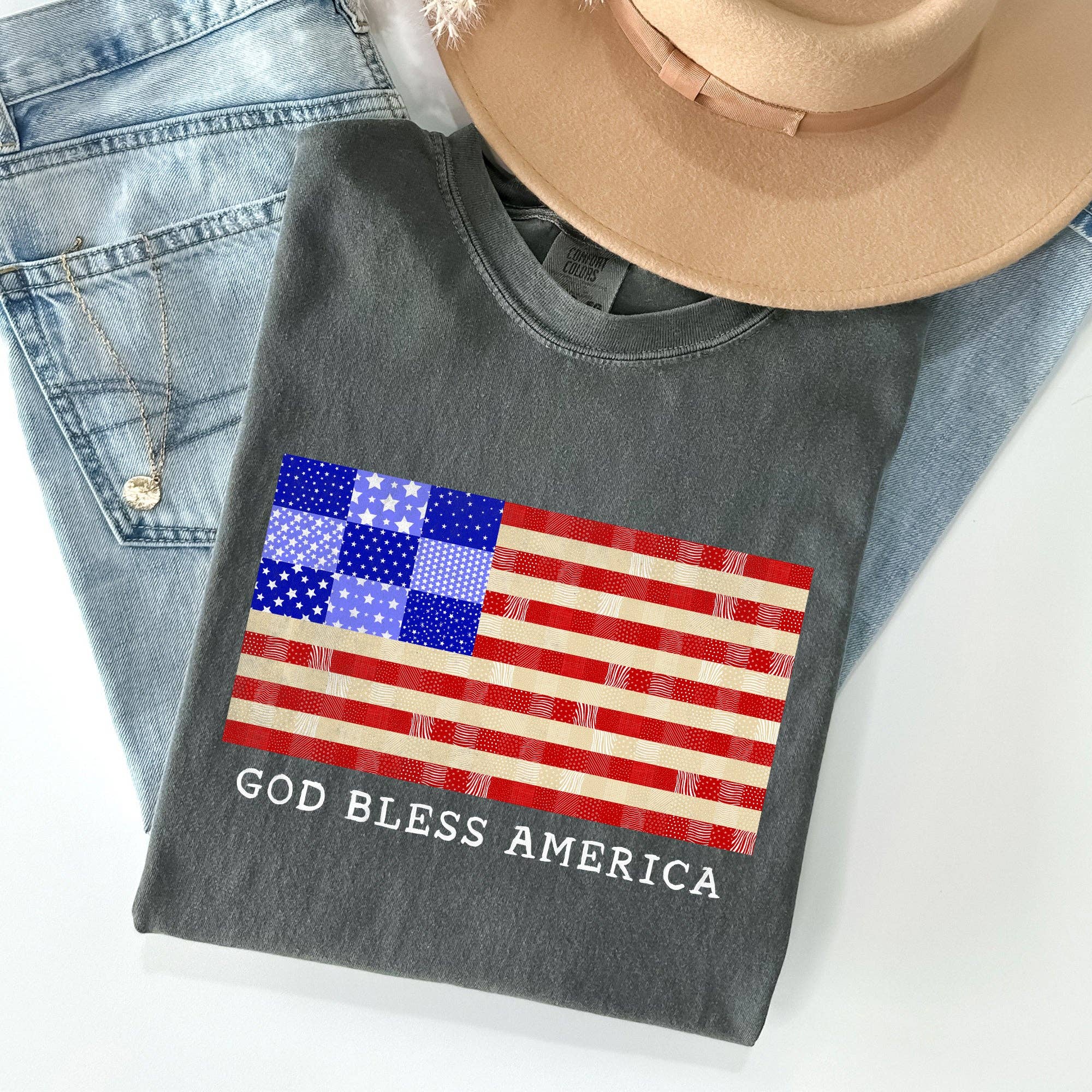 God Bless America, Land That I Love, USA Flag Tshirt Hoodie, Sweatshirt | PodTeesHub.com