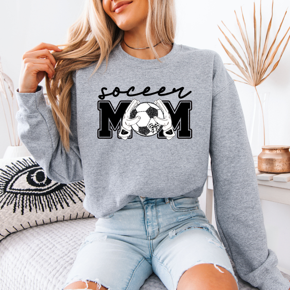 Soccer Mom | Unisex Crewneck Sweatshirt T-Shirts, Hoodie | PodTeesHub.com