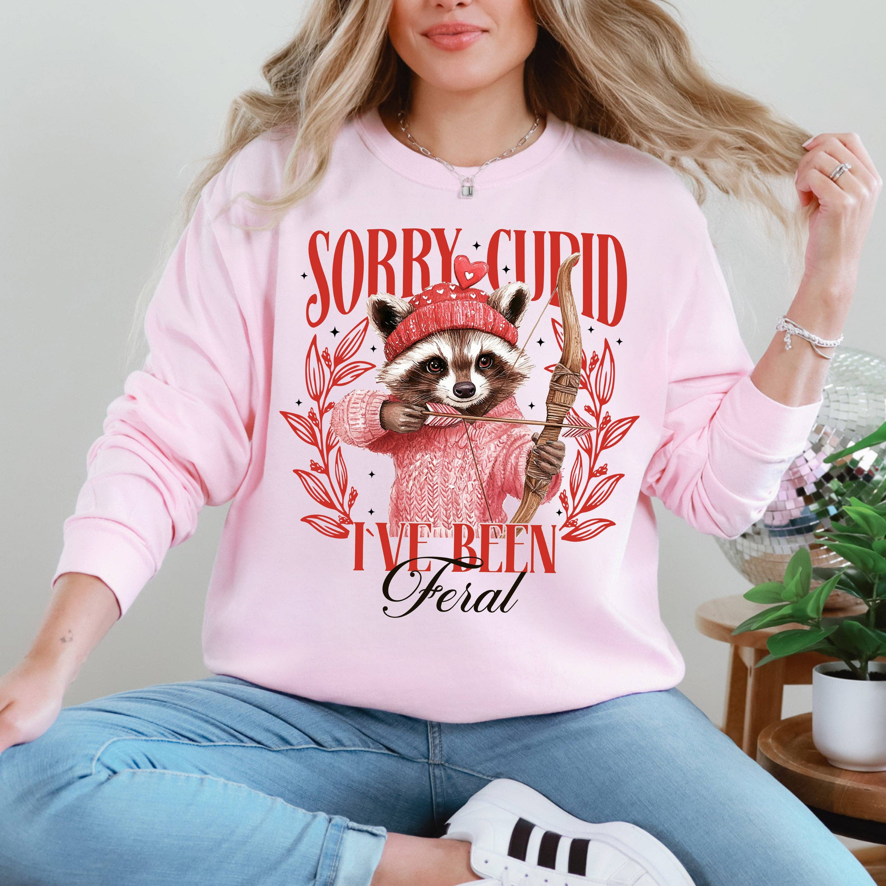 Sorry Cupid, Racoon, Feral, Valentine's Day, Love Sweatshirt T-Shirts, Hoodie | PodTeesHub.com