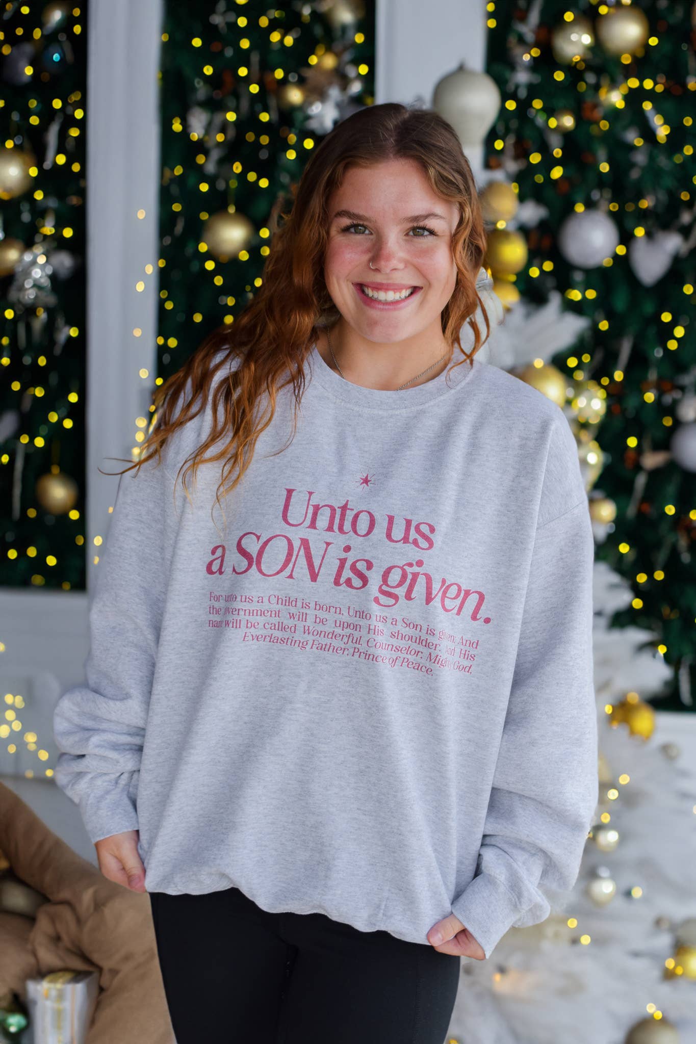 A Son Is Given Sweater T-Shirts, Hoodie, Sweatshirt | PodTeesHub.com