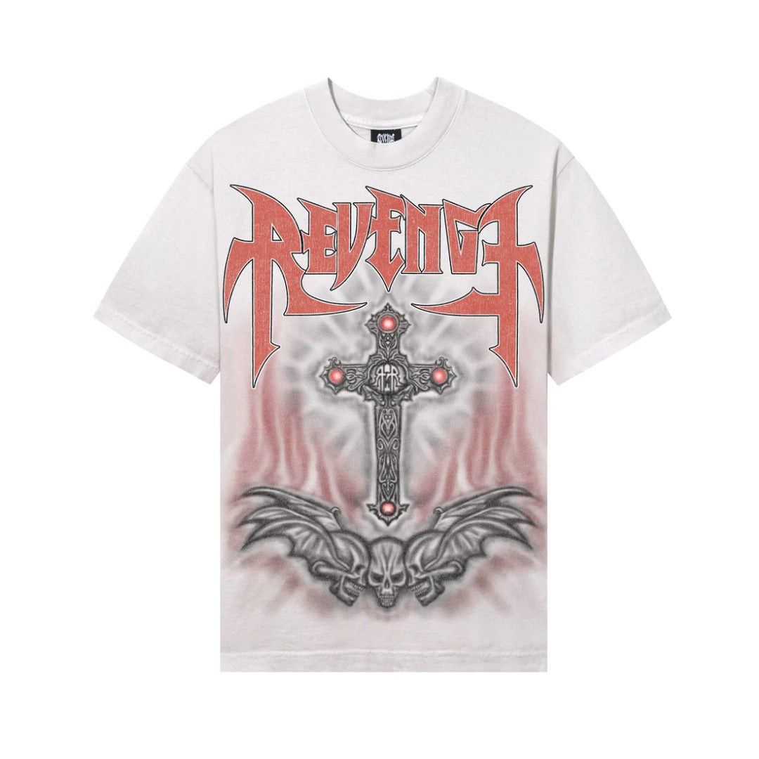 Revenge Airbrush Metal Tee Cement Hoodie, Sweatshirt | PodTeesHub.com