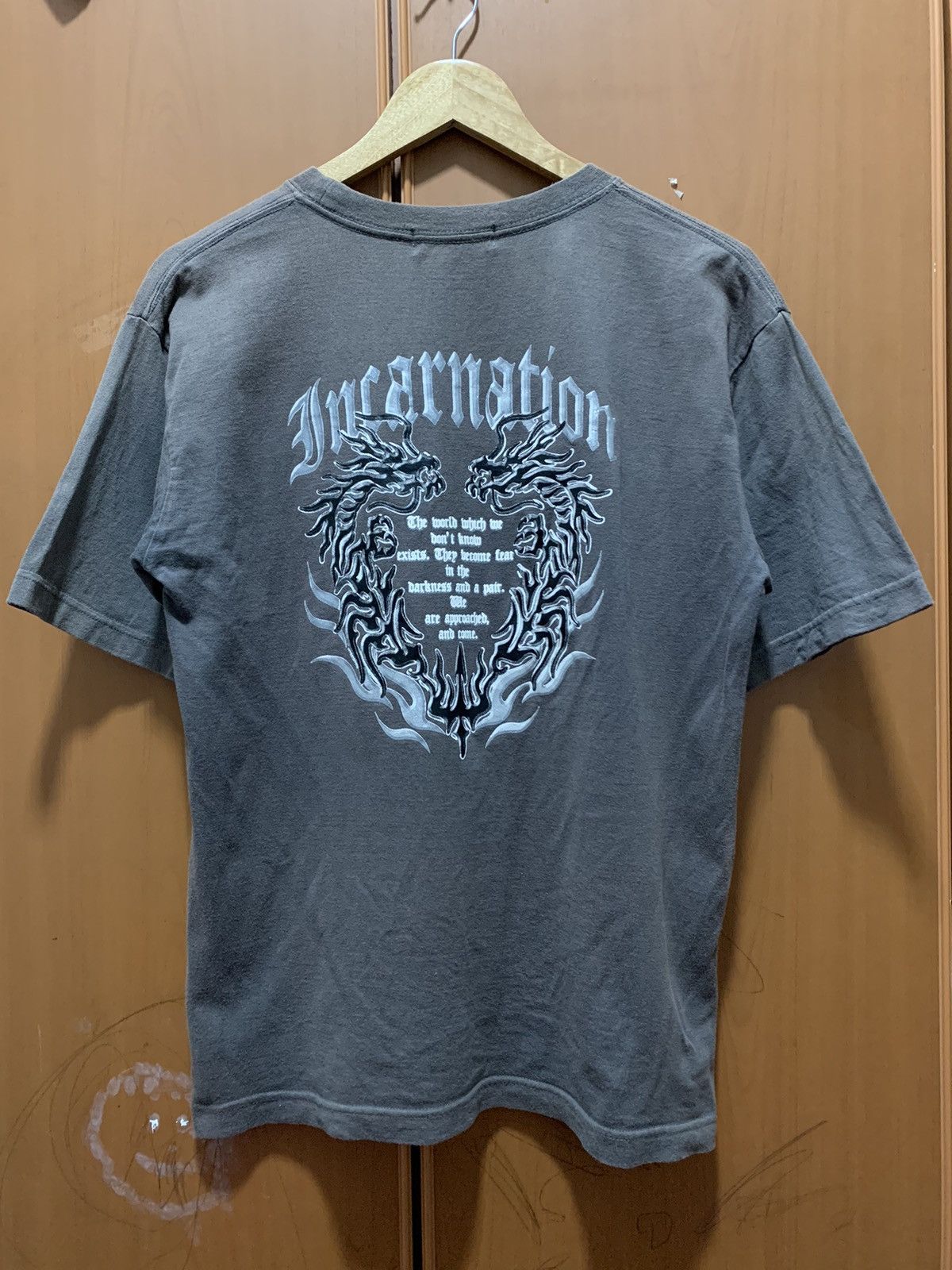 If Six Was Nine Japanese Brand Incarnation Poem Cyber Gothic Punk Faded Tee Hoodie, Sweatshirt | PodTeesHub.com