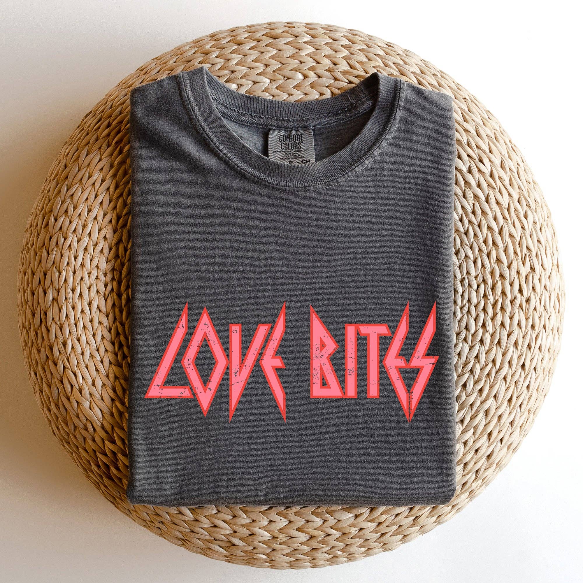 Love Bites, Def, Retro, 80s, Rock Music, Comfort Colors Tshirt, Valentine's Day Hoodie, Sweatshirt | PodTeesHub.com