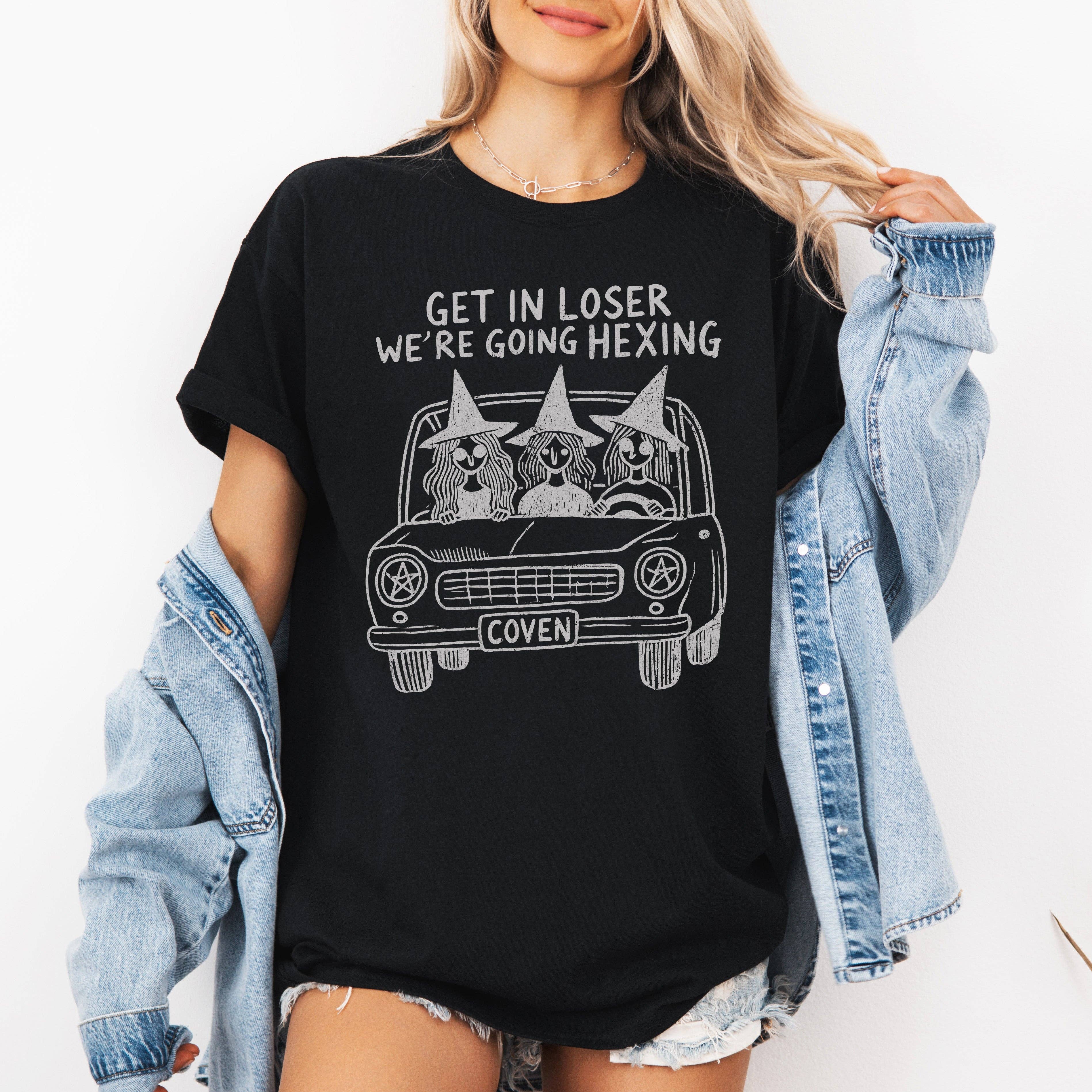 Get in Loser, We're Going Hexing Halloween Coven Tshirt Hoodie, Sweatshirt | PodTeesHub.com