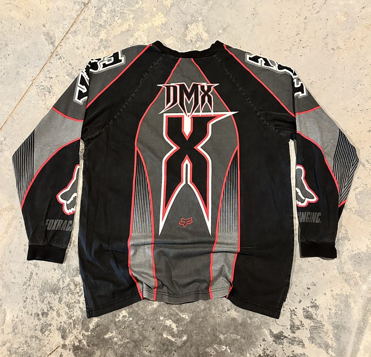 Rap Tees X Vintage Vintage 2000 Fox Racing Dmx Motorcross Jersey Size Xl Hoodie, Sweatshirt | PodTeesHub.com