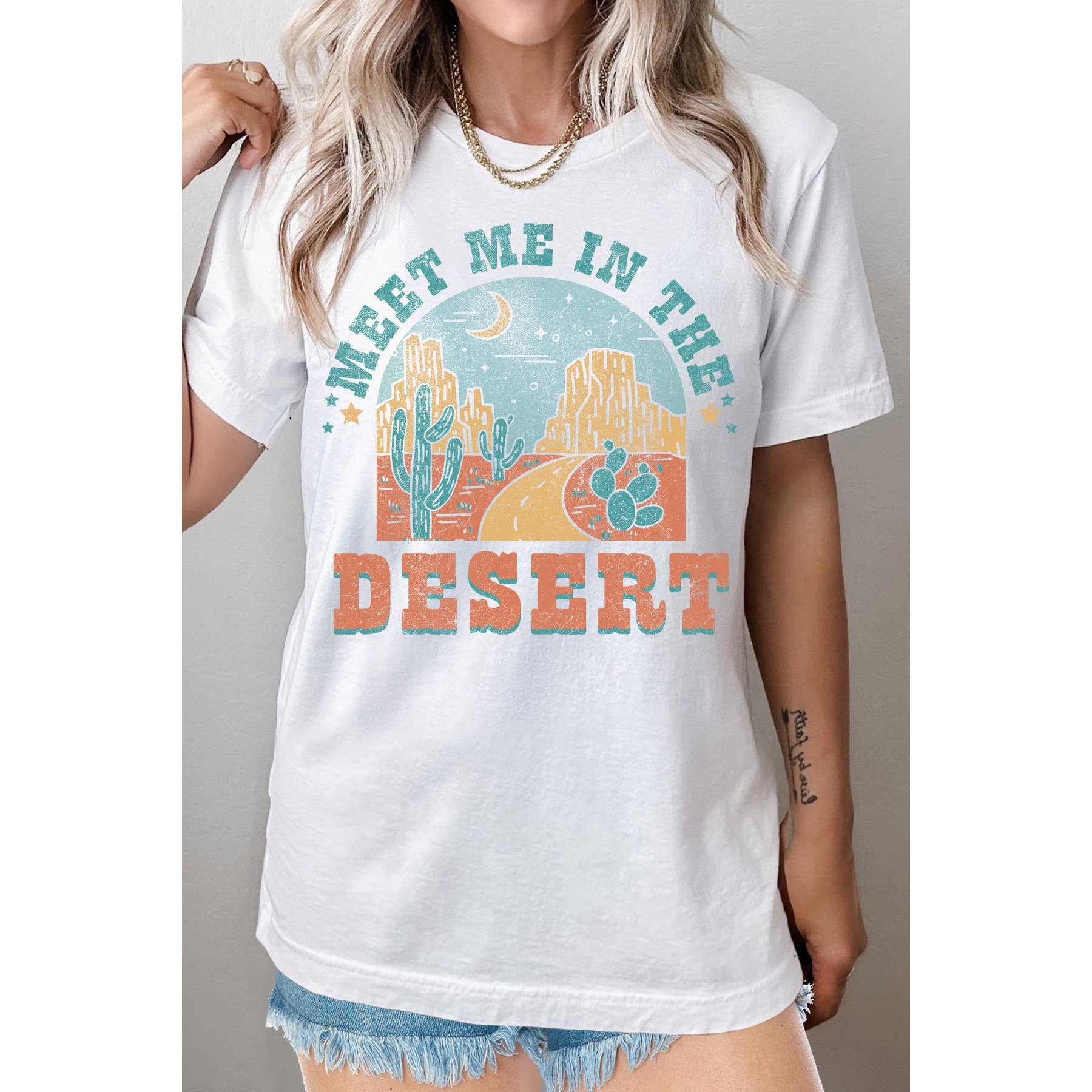 Meet Me in the Desert - Women's Graphic T-Shirt Hoodie, Sweatshirt | PodTeesHub.com