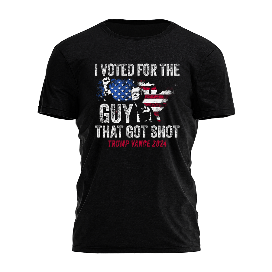 I Voted For the Guy That Got Shot Tee - 3079 Hoodie, Sweatshirt | PodTeesHub.com