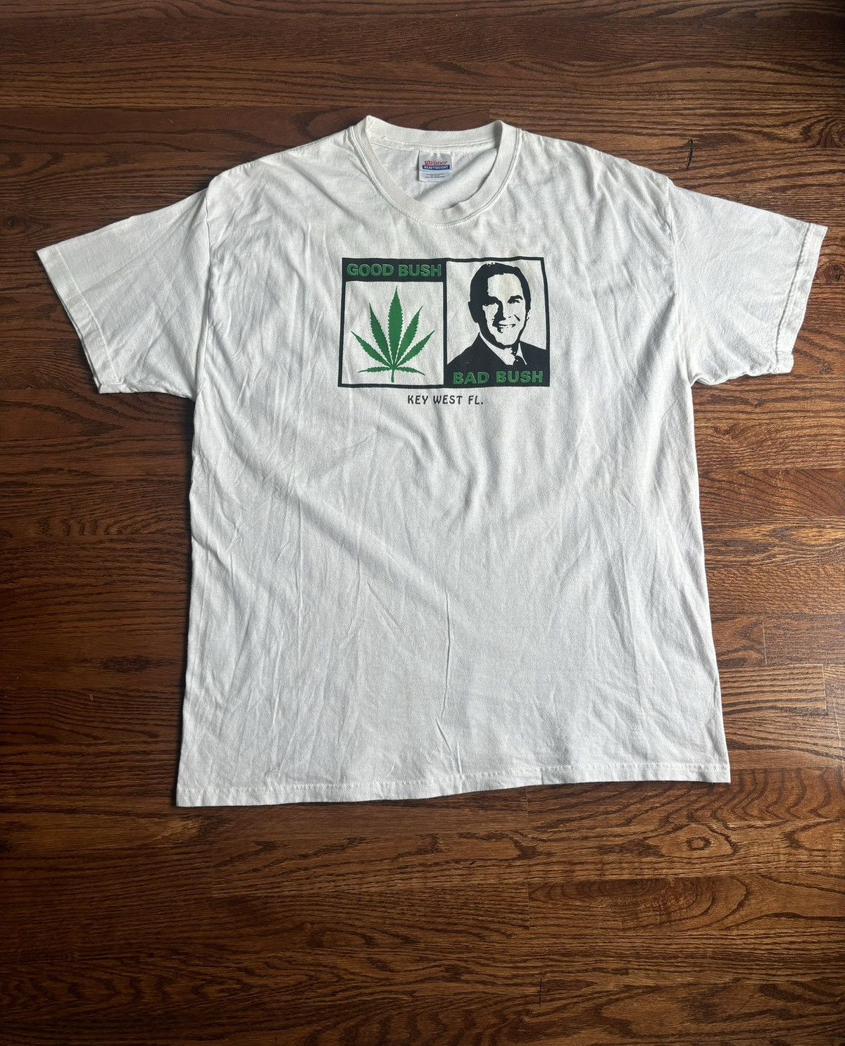 Vintage Good Bush Bad Bush Weed Promo Tee Hoodie, Sweatshirt | PodTeesHub.com
