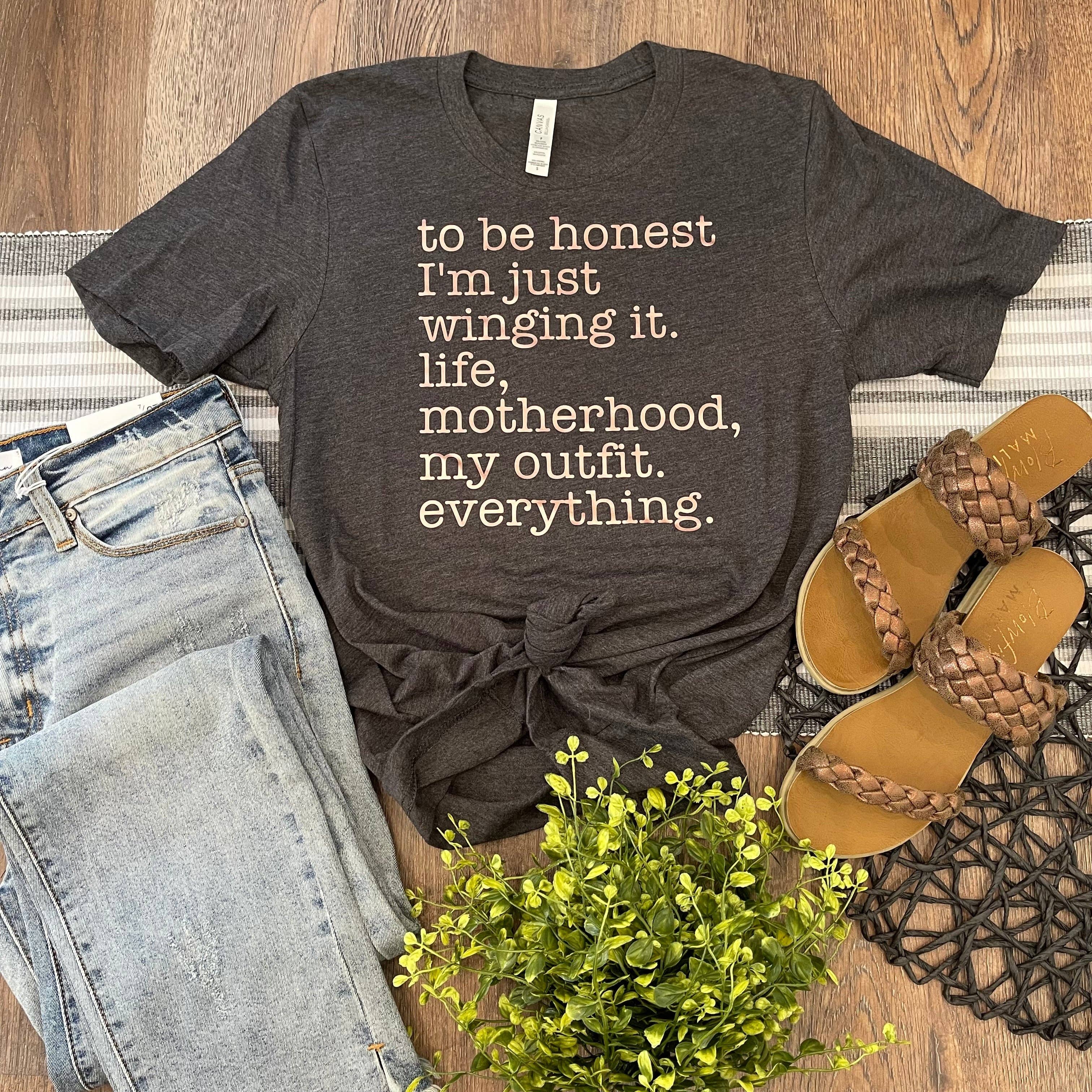 Just Winging It Tee Hoodie, Sweatshirt | PodTeesHub.com