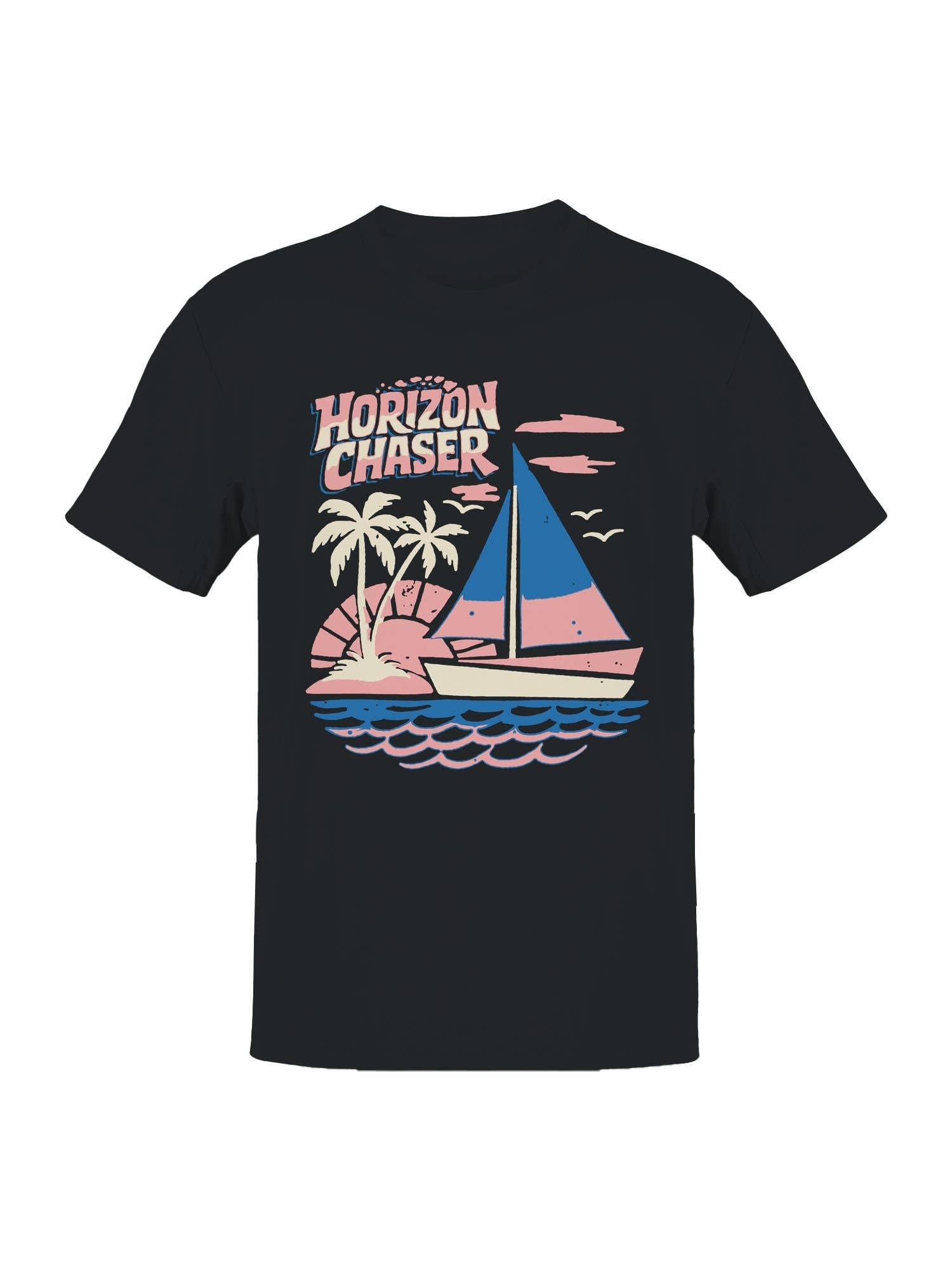 Horizon Chaser Vintage Sailing Art Men's T-Shirt Hoodie, Sweatshirt | PodTeesHub.com