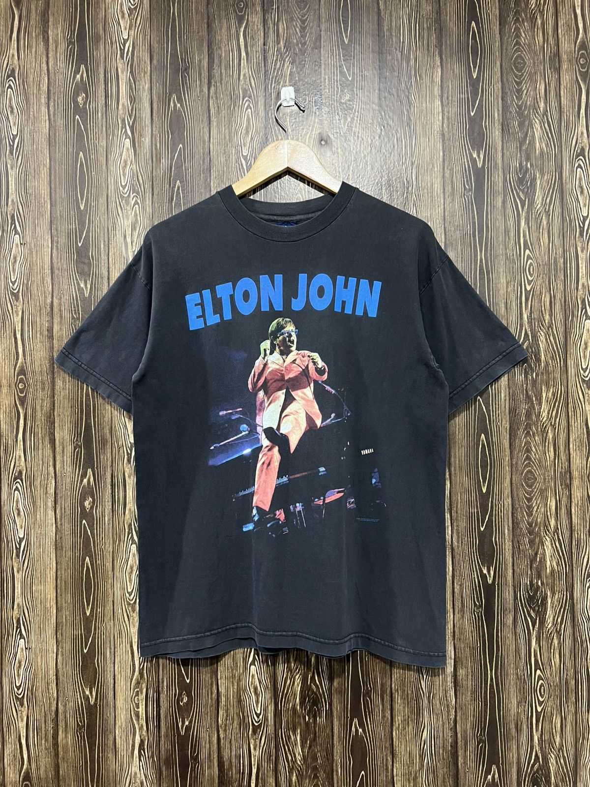 Band Tees Vintage 90s Elton John World Tour Tshirt Hoodie, Sweatshirt | PodTeesHub.com