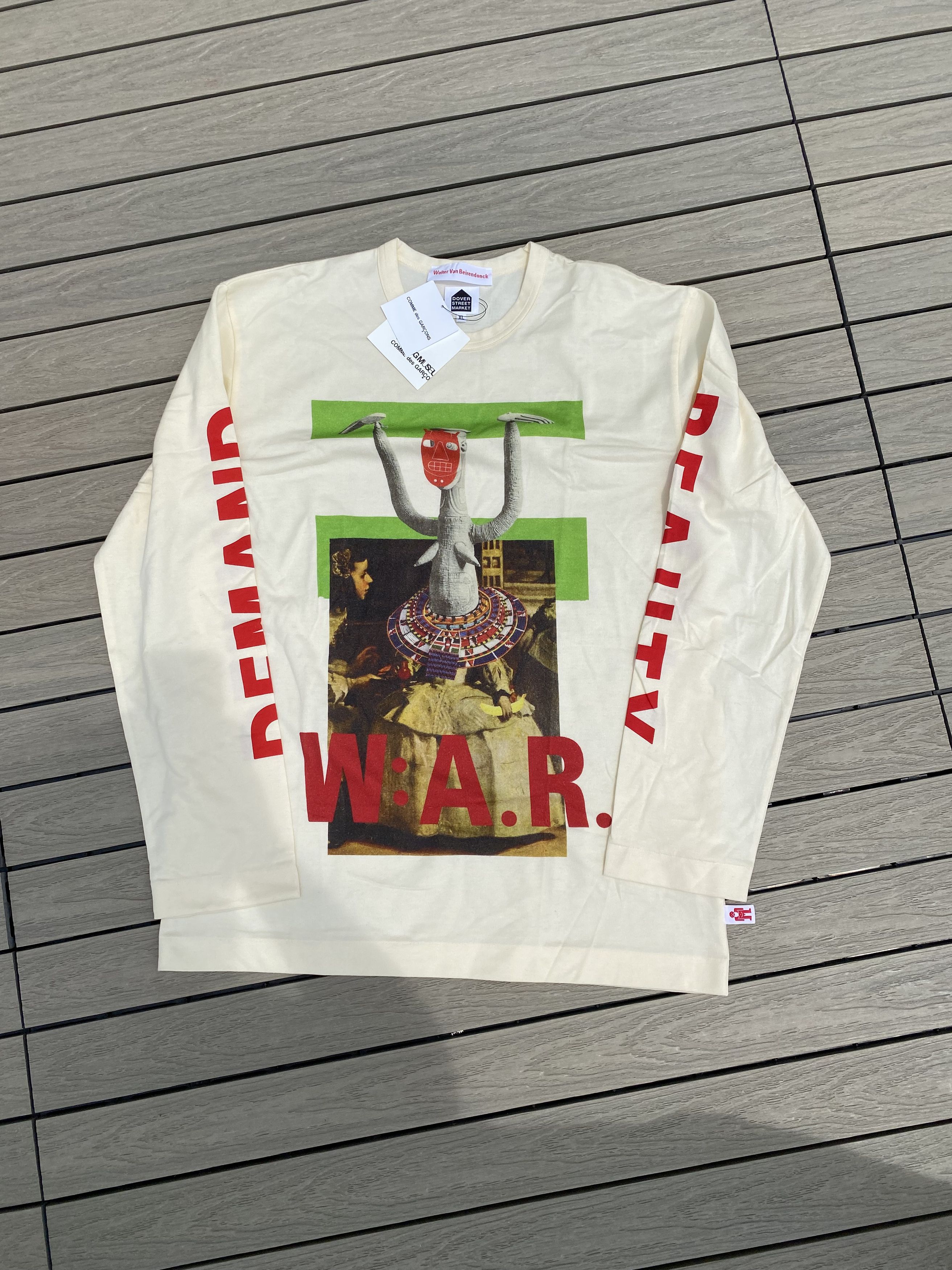 Van Beirendonck Walter X Cdg W A R Demand Beauty Longsleeve Tee Xl Hoodie, Sweatshirt | PodTeesHub.com