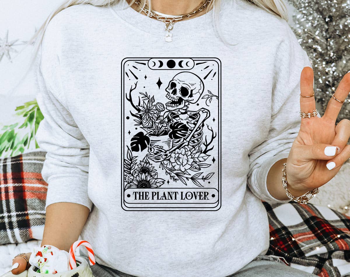 The Plant Lover Tarot B&W - Plant Lover Sweatshirt T-Shirts, Hoodie | PodTeesHub.com