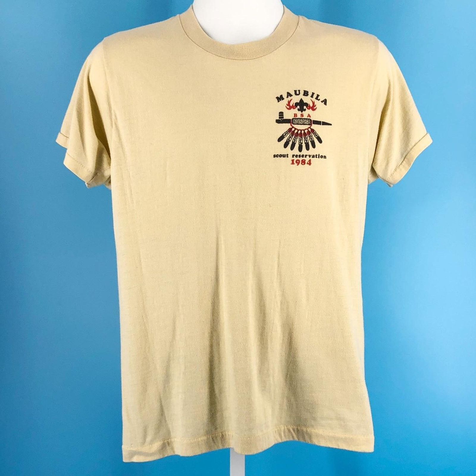 Vintage 1984 Bsa Maubila Boy Scout Reservation Camp Tshirt Vintage Hoodie, Sweatshirt | PodTeesHub.com