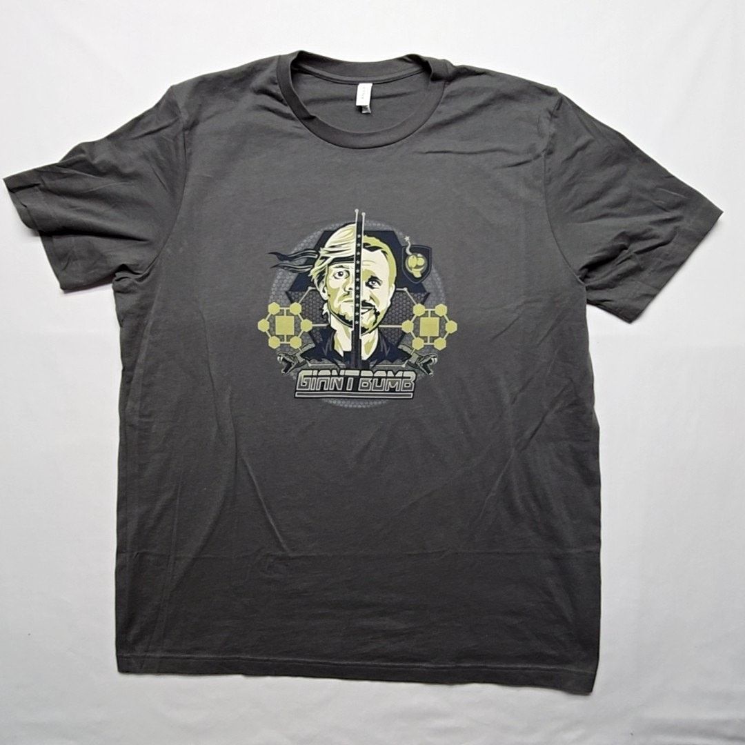 Tees Giant Bomb Tee Gray Mens Xl Video Game Graphic Shirt Hoodie, Sweatshirt | PodTeesHub.com