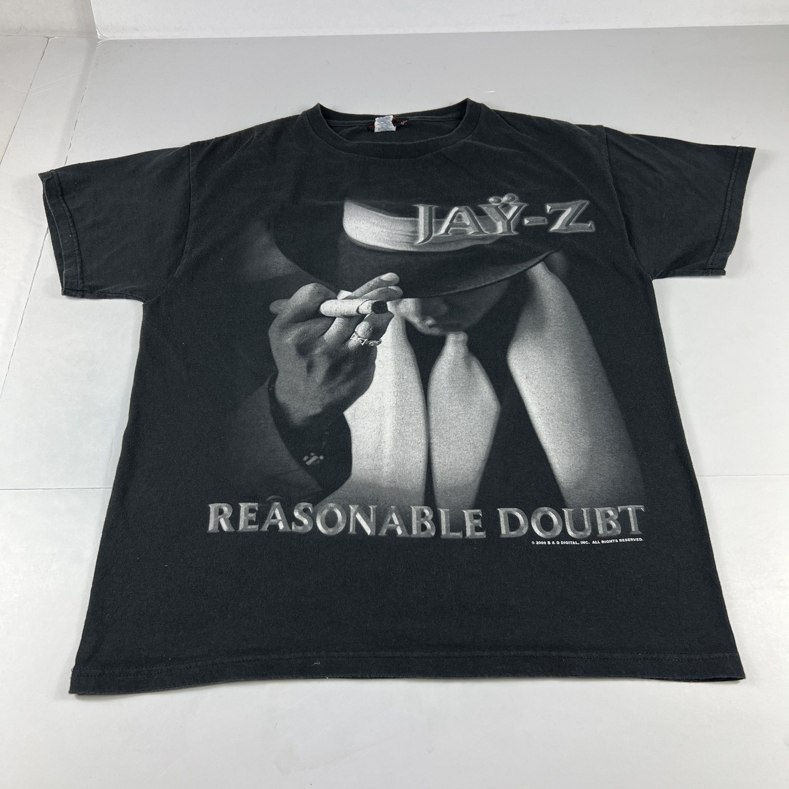 Jay Z X Rap Tees 2009 Jay Z Reasonable Doubt Shirt Big Graphic Faded Tee Hoodie, Sweatshirt | PodTeesHub.com