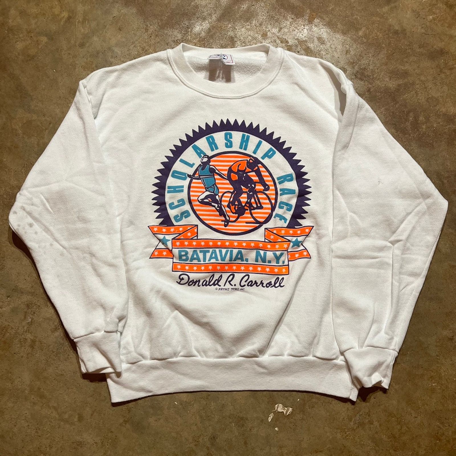Vintage 90s Batavia New York Scholarship Race Sweatshirt T-Shirts, Hoodie | PodTeesHub.com