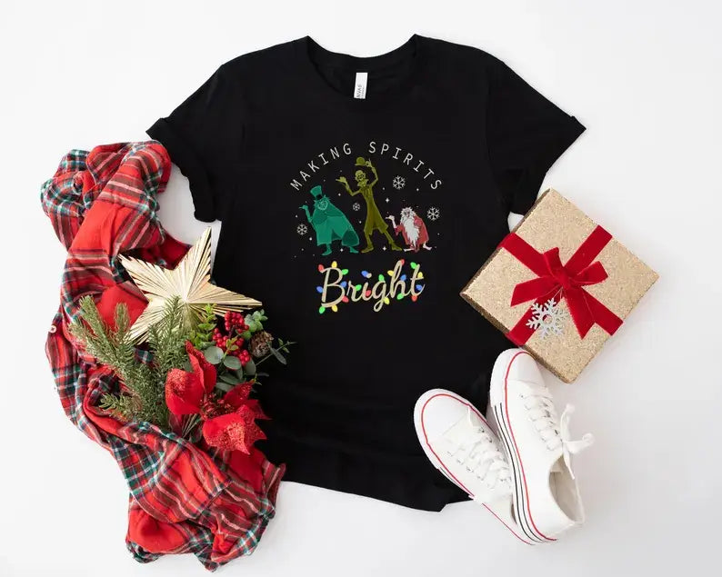 Making Spirits Bright T-Shirt Hoodie, Sweatshirt | PodTeesHub.com