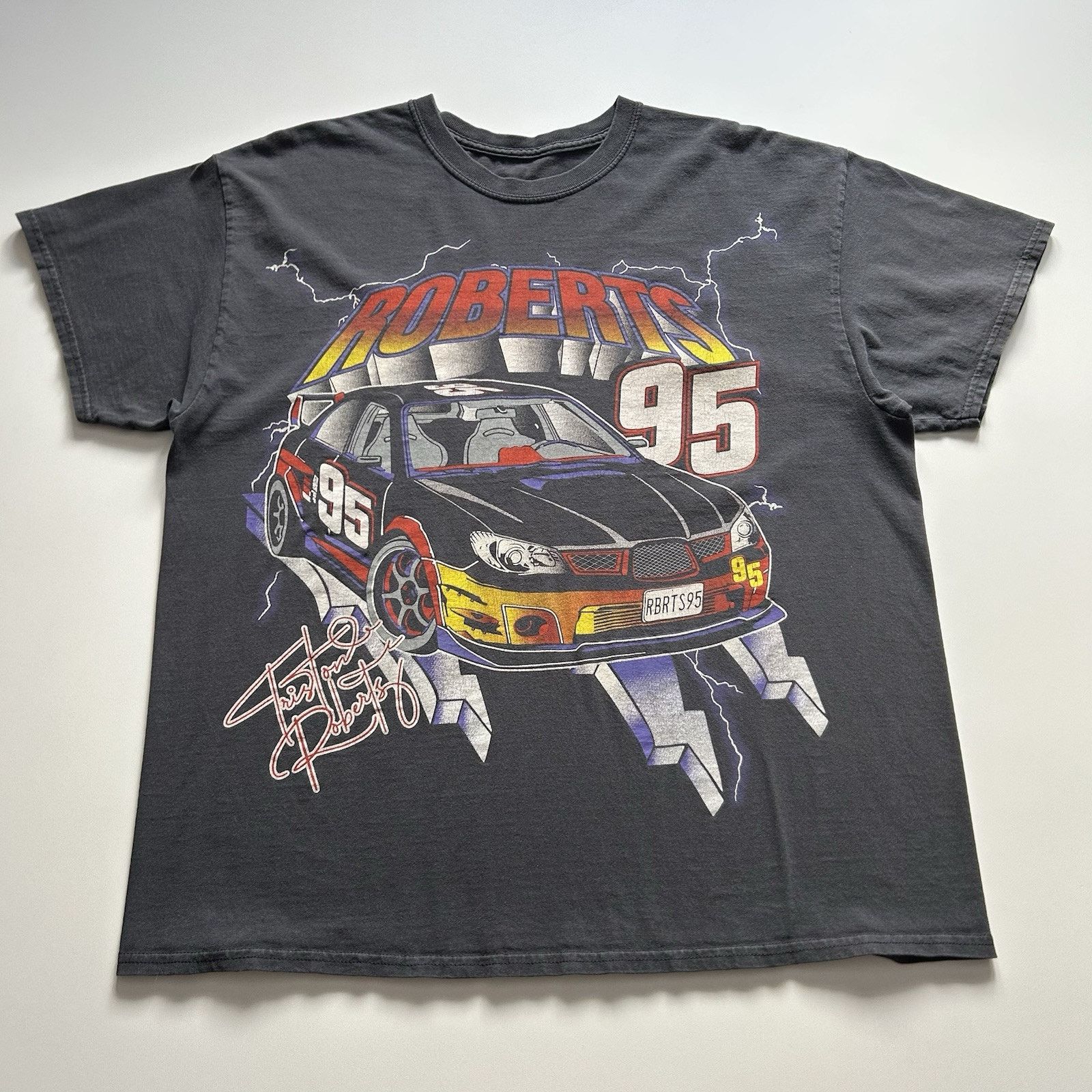 Vintage Y2k Nascar Racing Race Car Lightning Xl Rare T-Shirts, Hoodie, Sweatshirt