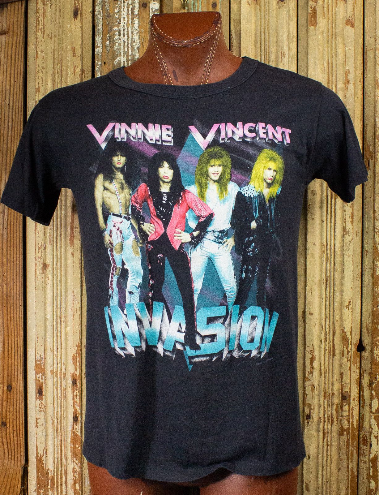 Vintage Vinnie Vincent All Systems Go Concert T Shirt 1988 Hoodie, Sweatshirt | PodTeesHub.com