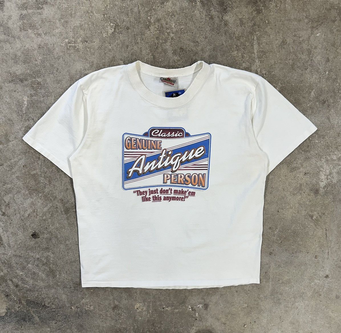 Vintage 90s Genuine Antique Person Funny T Shirt Hoodie, Sweatshirt | PodTeesHub.com
